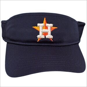 Houston Astros Visor Navy Blue Orange OC Sports MLB Baseball Cap‎ Hat Golf NWT